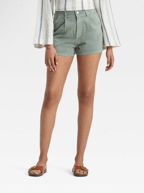 Universal Thread High-Waist Sage Green Women's Shorts